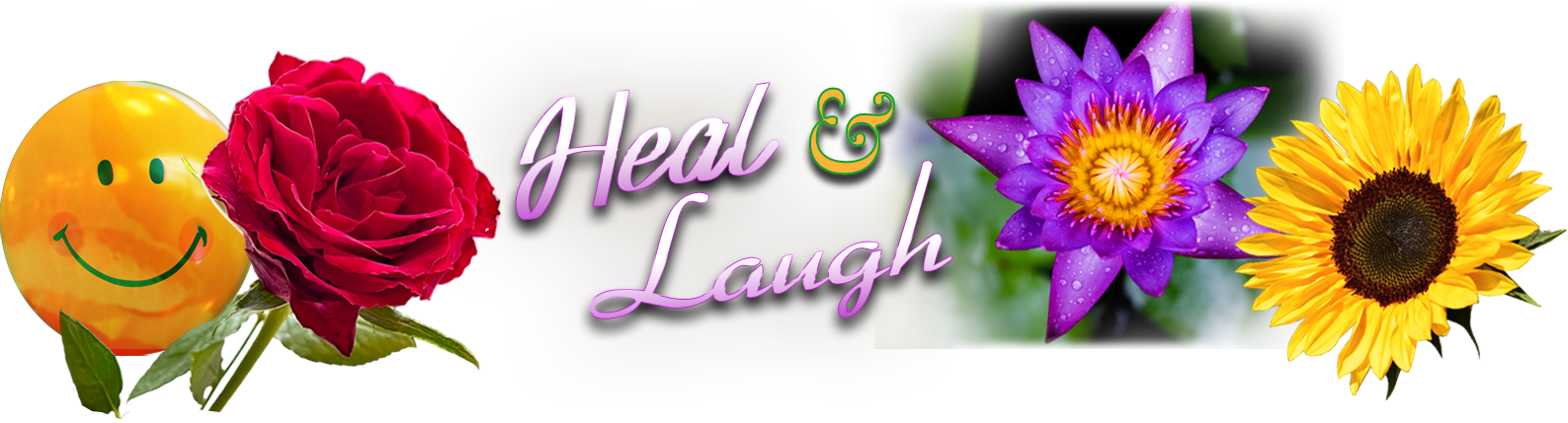Linda Heal&Laugh header elements full Heal and Laugh